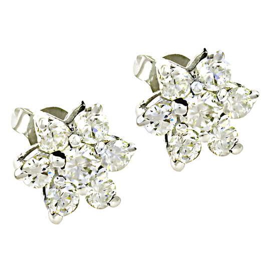 Hand Finished Earring Cubic Zirconia 925 Silver Earring 