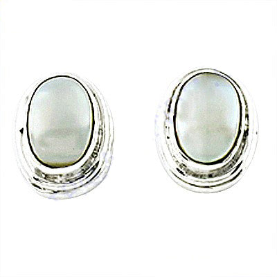 925 silver mother of pearl stud earrings for women | gift