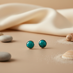 将图像加载到图库查看器中， Turquoise Stud Earrings in Sterling Silver | For Women
