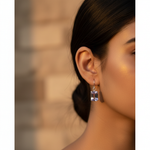 将图像加载到图库查看器中， 925 Silver Amethyst Drop Earrings for Women | Daily Wear Gift
