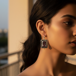 将图像加载到图库查看器中， 925 Silver Amethyst Drop Earrings | Women's Daily Wear Jewelry
