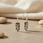 将图像加载到图库查看器中， 925 Silver Smoky Quartz Earrings for Women | Gemstone Jewelry
