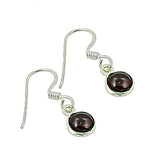 将图像加载到图库查看器中， 925 Silver Garnet Drop Earrings for Women | Gemstone Jewelry
