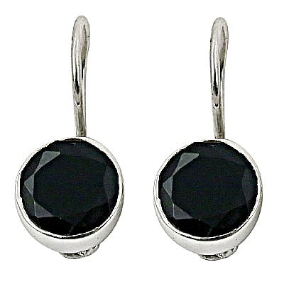 925 silver black onyx drop earrings for women | daily wear gift