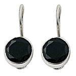 将图像加载到图库查看器中， 925 Silver Black Onyx Drop Earrings for Women | Daily Wear Gift
