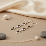 Load image into Gallery viewer, 925 Silver Garnet Drop Earrings for Women | Gemstone Jewelry
