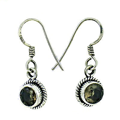 925 silver smoky quartz earrings for women | dangle jewelry