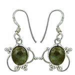 将图像加载到图库查看器中， 925 Silver Green Gemstone Earrings for Women | Daily Wear
