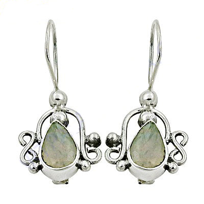 925 silver moonstone teardrop earrings for women | dainty jewelry