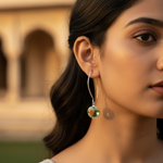 Load image into Gallery viewer, 925 Silver Green Amethyst Drop Earrings | Women's Jewelry Gift
