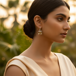 将图像加载到图库查看器中， 银色公主切割托帕石水滴耳环，女士款 | 礼物
