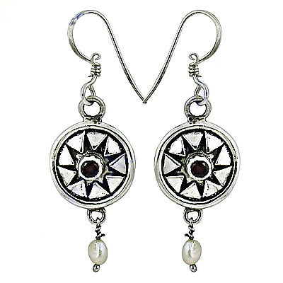 925 sterling silver pearl drop earrings | for women