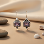 将图像加载到图库查看器中， 925 Silver Amethyst Earrings for Women | Gemstone Jewelry
