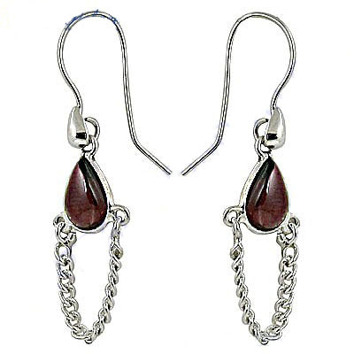 925 silver teardrop gemstone earrings for women | gift