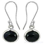 将图像加载到图库查看器中， 925 Sterling Silver Black Onyx Drop Earrings for Women
