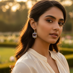 Load image into Gallery viewer, 925 Silver Amethyst Square Earrings for Women | Gift
