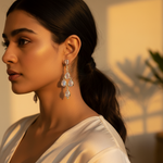 将图像加载到图库查看器中， 925 Silver Moonstone Chandelier Earrings for Women | Gift Jewelry
