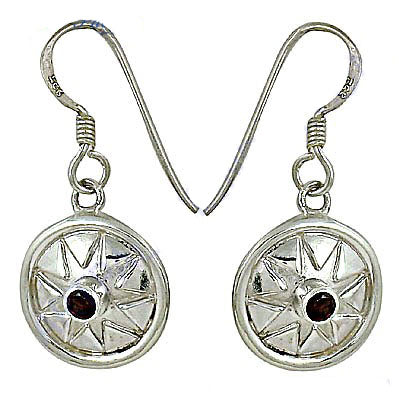 925 silver garnet earrings for women | dangle earrings