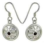 将图像加载到图库查看器中， 925 Silver Garnet Earrings for Women | Dangle Earrings
