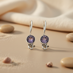 将图像加载到图库查看器中， 925 Silver Amethyst Earrings for Women | Gemstone Jewelry
