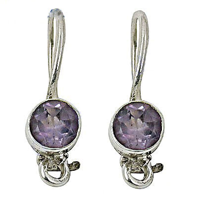 925 silver amethyst earrings for women | gemstone jewelry