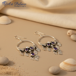Load image into Gallery viewer, 925 Silver Amethyst Bird Earrings for Women | Dangle Earrings
