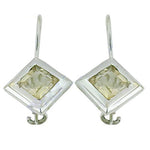 将图像加载到图库查看器中， 925 Silver Lemon Quartz Earrings for Women | Dangle Earrings
