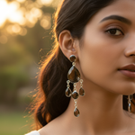 Load image into Gallery viewer, Smoky Quartz Dangle Earrings in 925 Silver for Women
