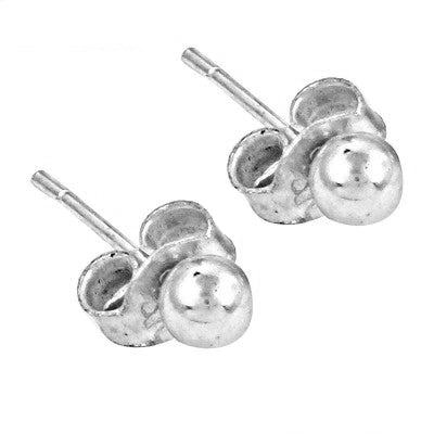 925 silver ball stud earrings for women | daily wear jewelry