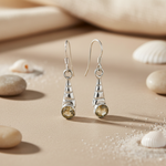 Load image into Gallery viewer, 925 Silver Citrine Teardrop Earrings for Women | Dangle Jewelry
