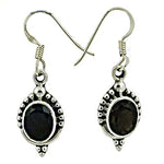 将图像加载到图库查看器中， 925 Silver Black Onyx Oval Earrings for Women | Gift Jewelry
