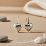将图像加载到图库查看器中， 925 Silver Heart Drop Earrings for Women | Dangle Jewelry
