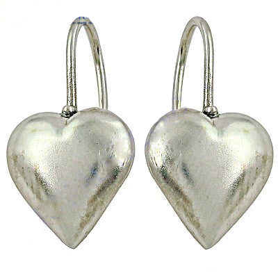 925 silver heart drop earrings for women | dangle jewelry