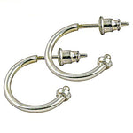 将图像加载到图库查看器中， Silver Hoop Earrings for Women | Daily Wear Jewelry
