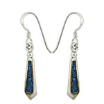 将图像加载到图库查看器中， 925 Silver Blue Stone Earrings | Women's Dangle Earrings

