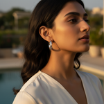 将图像加载到图库查看器中， 925 Silver Hoop Earrings for Women | Simple Daily Wear Jewelry
