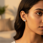 Load image into Gallery viewer, Silver Ball Stud Earrings | Round Silver Earrings for Women
