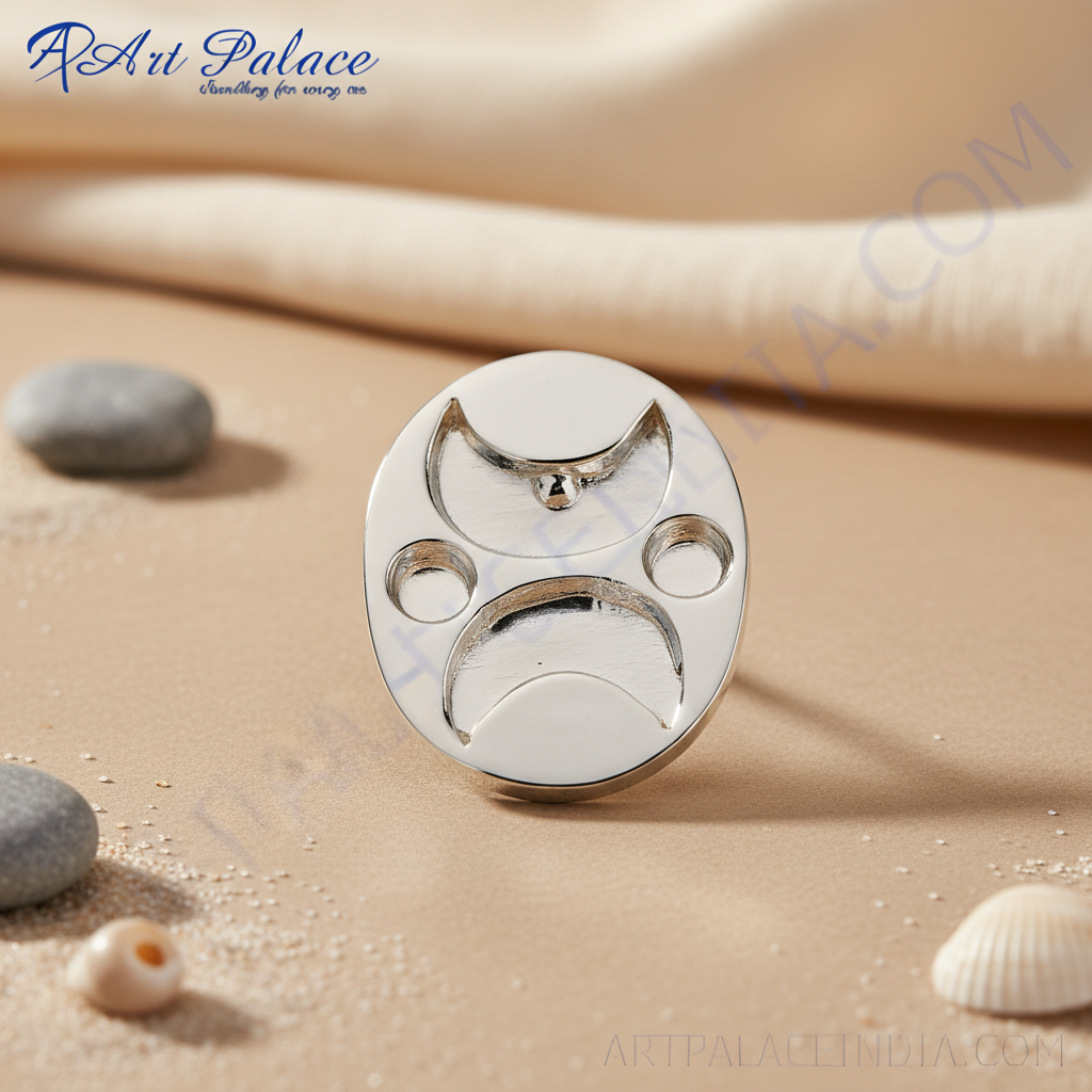 银色金属椭圆形碟子装饰品 | 家居装饰