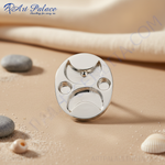 将图像加载到图库查看器中， 银色金属椭圆形碟子装饰品 | 家居装饰
