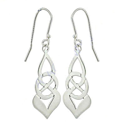 925 silver celtic knot drop earrings for women | dangle earrings