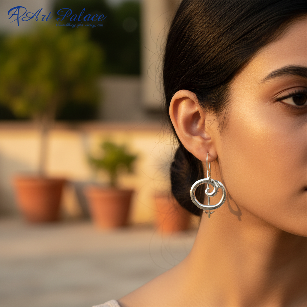 925纯银高音谱号耳环 | 音符首饰