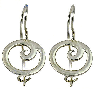 925 silver treble clef earrings | musical note jewelry