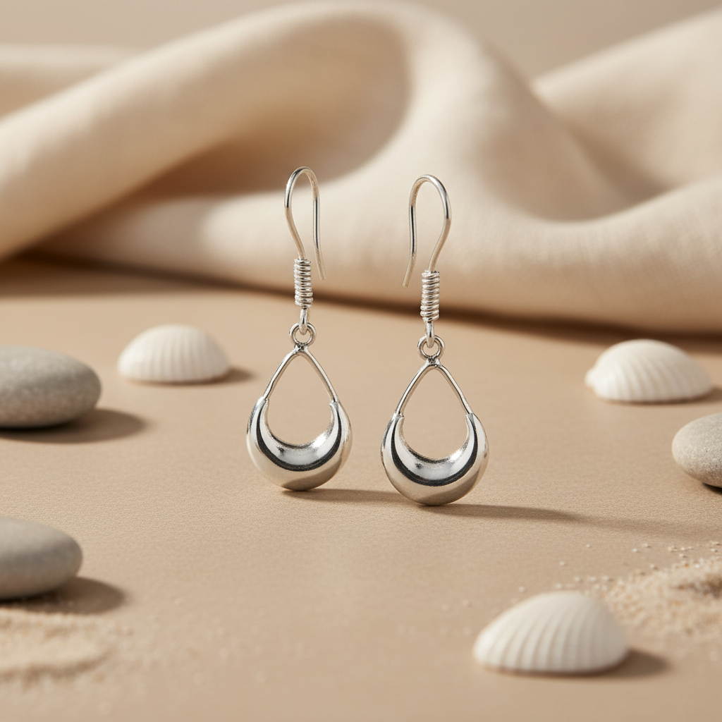925 Silver Teardrop Earrings for Women | Dangle Earrings Gift