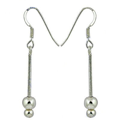 925 silver ball drop earrings for women | dainty jewelry