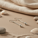 将图像加载到图库查看器中， 925 Silver Ball Drop Earrings for Women | Dainty Jewelry
