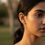 将图像加载到图库查看器中， Silver Hoop Earrings for Women | Daily Wear | Gift
