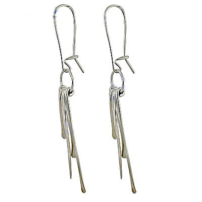 Silver dangle earrings for women | chic minimalist jewelry