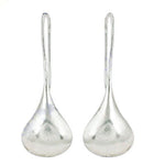 将图像加载到图库查看器中， Silver Teardrop Dangle Earrings | Minimalist Silver Earrings for Women
