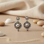 Load image into Gallery viewer, Silver Dangle Earrings | Filigree Design for Women | Gift
