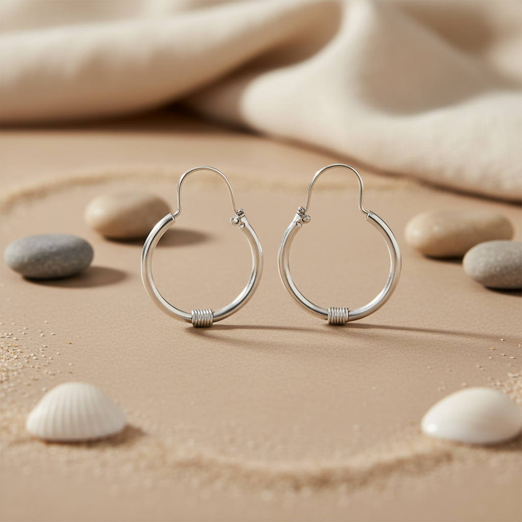 925 Silver Hoop Earrings for Women | Daily Wear Jewelry